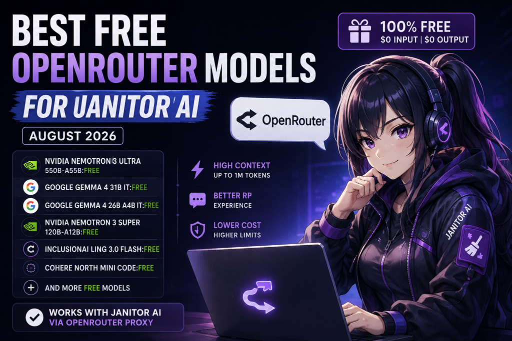 Best Free OpenRouter Models for Janitor AI